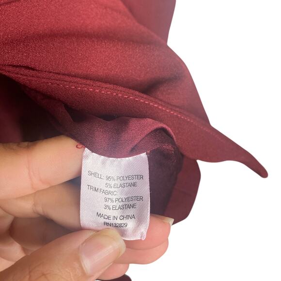 Revolve L'Academie Womens Blazer Medium Red Pockets Event Quiet Luxury Oversized - Picture 6 of 8